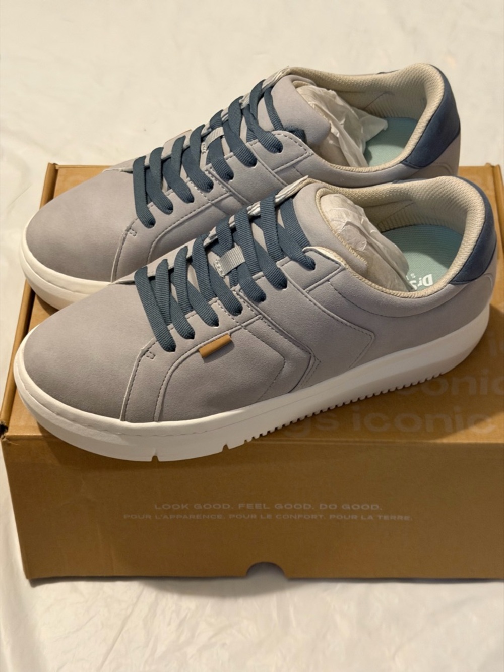 Dr. Scholl's Sadie Gray Lace-Up Sneaker Men's US 10 M Odor Control New with Box